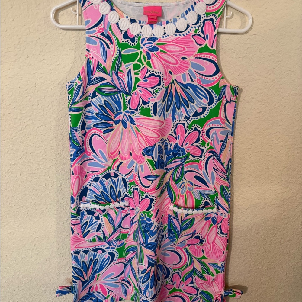 Lilly Pulitzer Blue and Pink Patterned Dress- NWOT